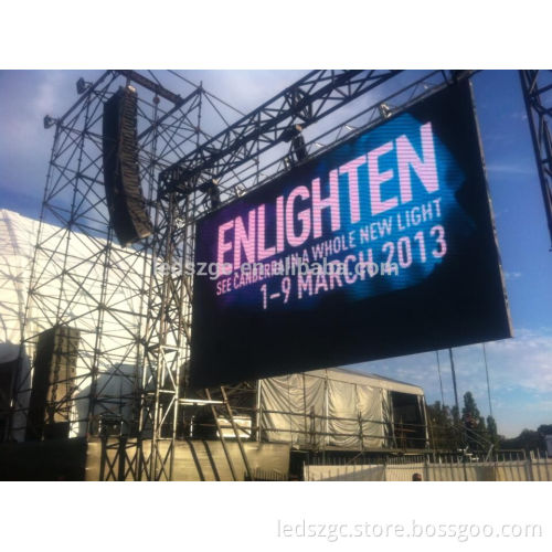 Big outdoor full color display screen p10 led screen advertising
